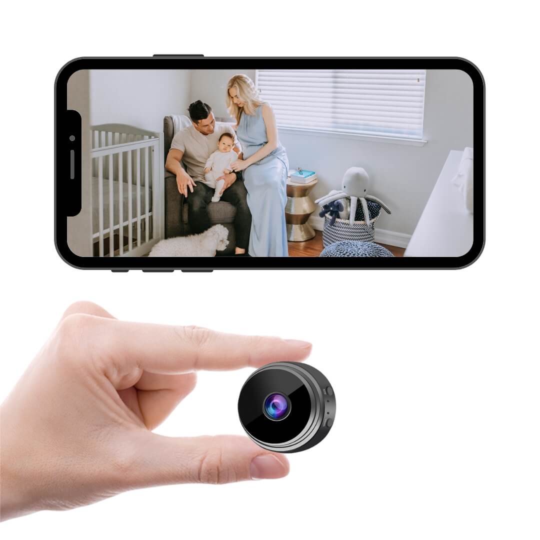 Hidden Camera HD 1080P Surveillance Security with Motion Detection and Night Vision, WiFi Wireless Camera, Indoor Camera, Nanny Cam, Spy Camera, Mini Camera for Pet, Baby and Nanny